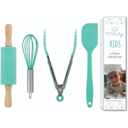 Tovla Jr. Kids Cooking Utensils Set, 4 Pieces KN-VMI0-IRGB
